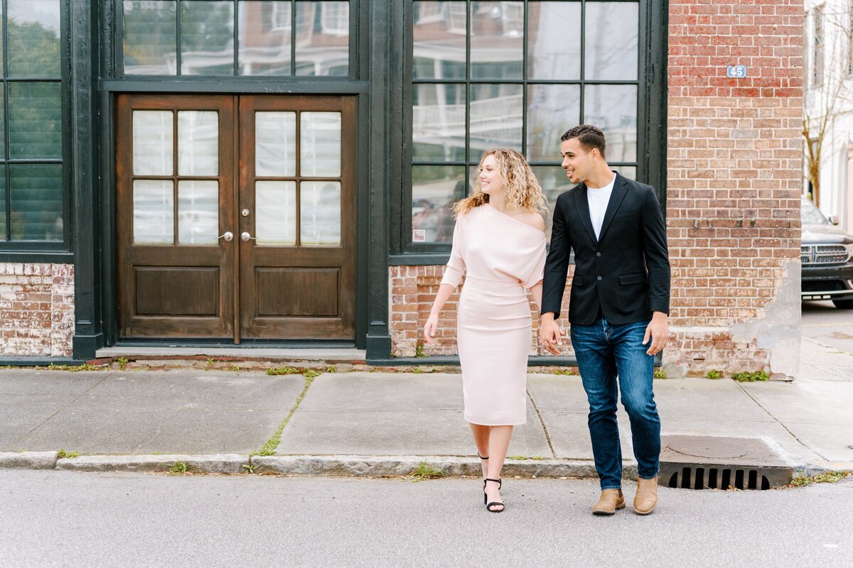 Downtown Charleston Pink Figgy Engagement Session_0013