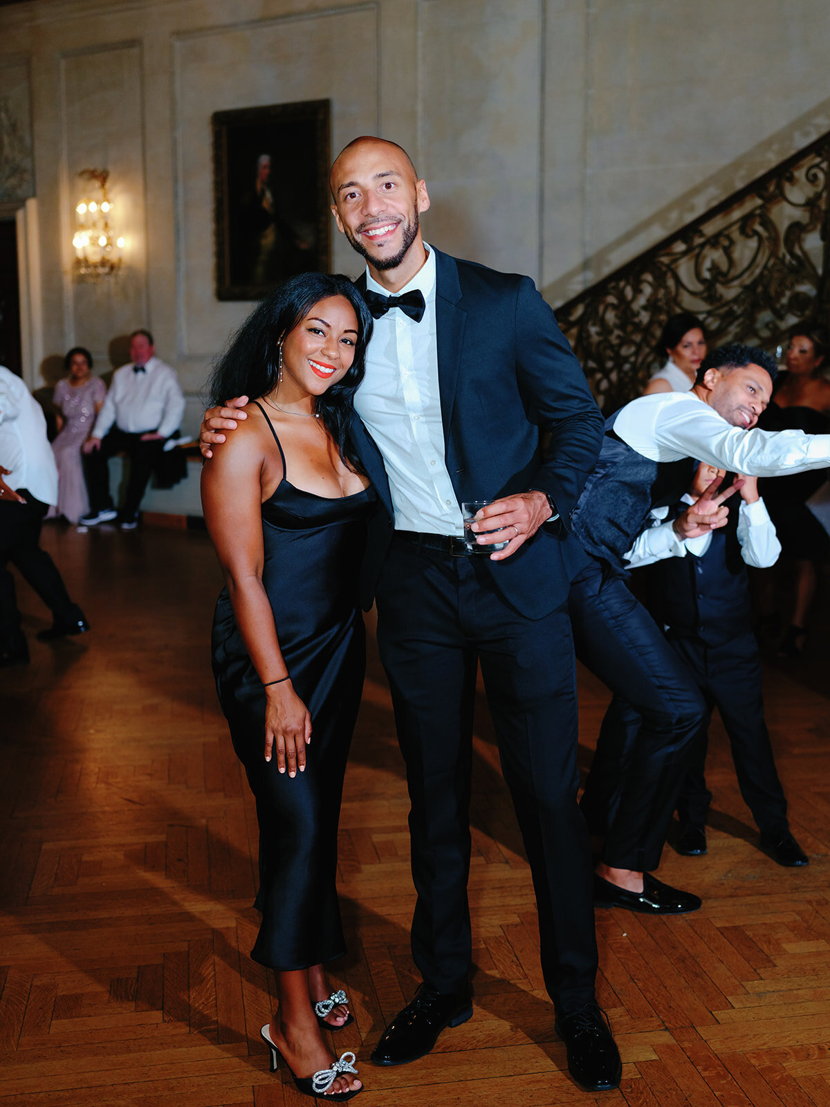 Dance floor guests at Larz Anderson House