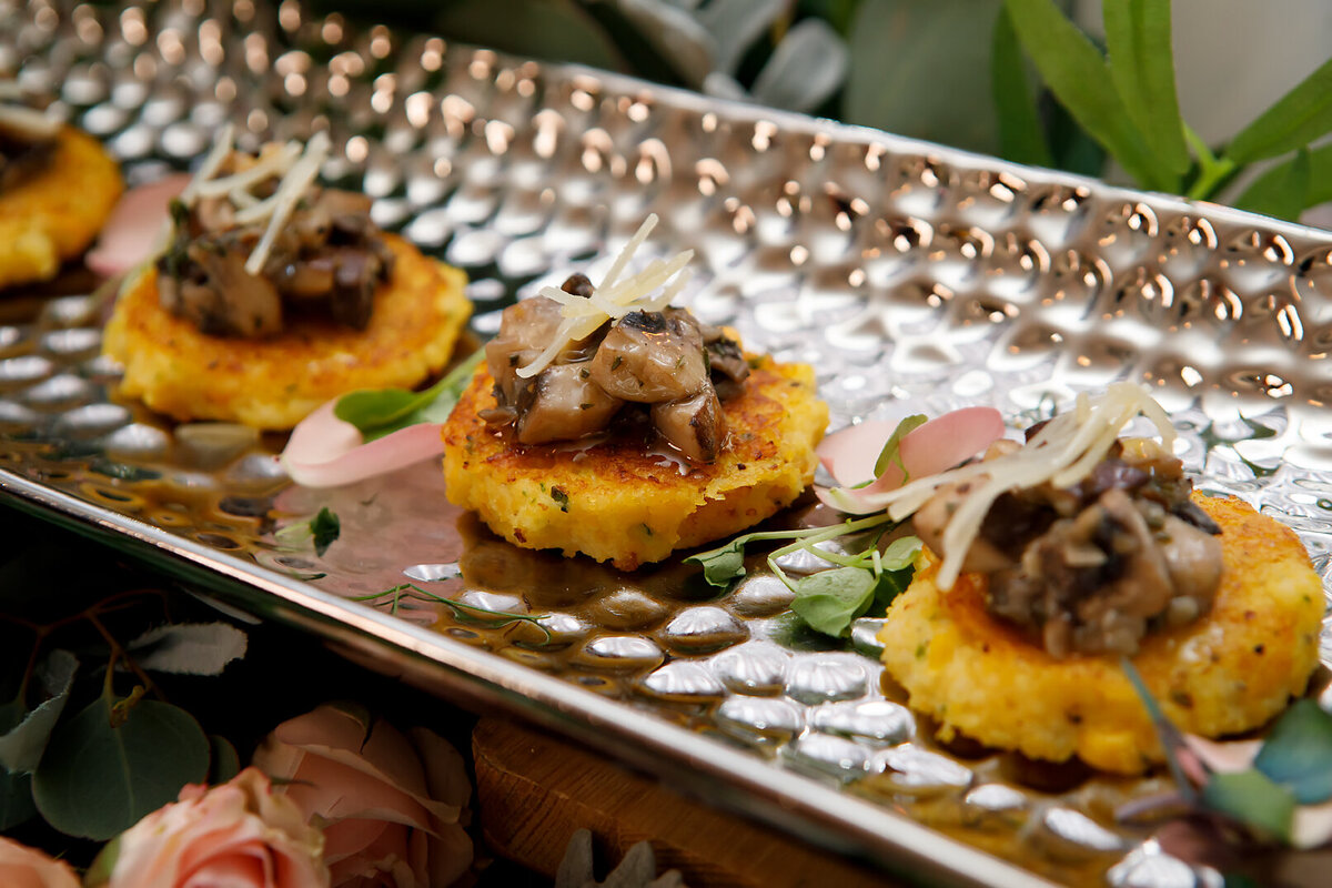 Dallas catering mushroom and polenta - Knife and Faulk