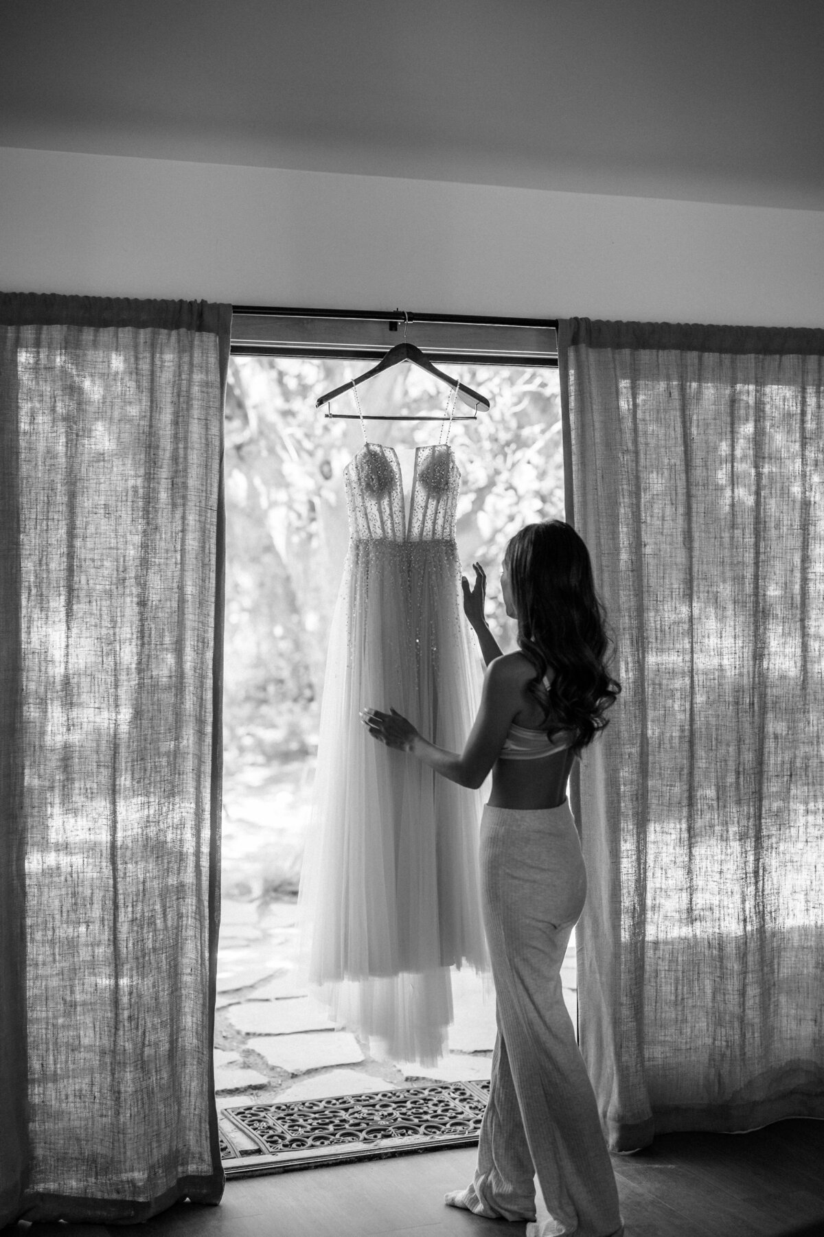 Black and White Wedding Dress