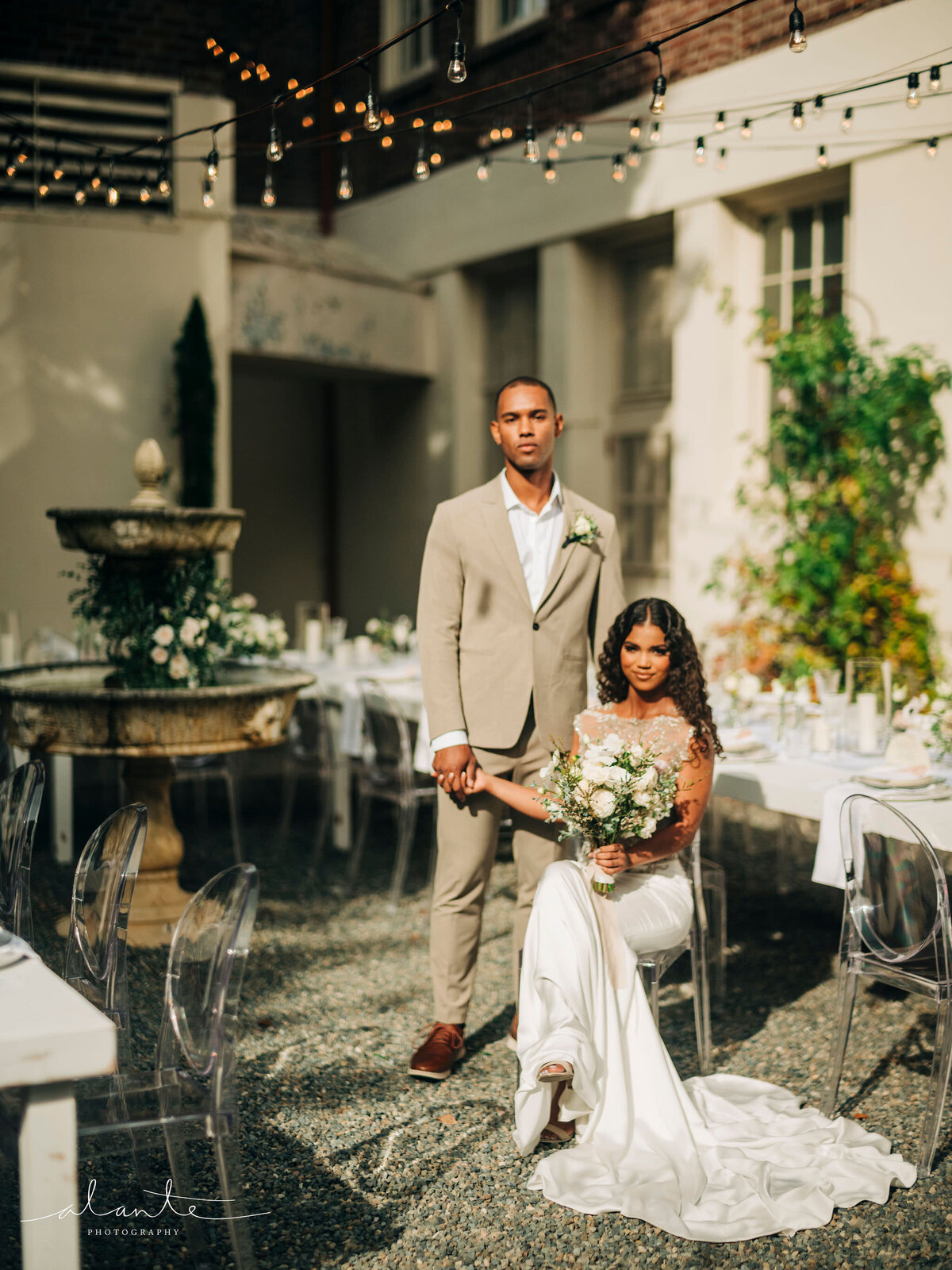 Modern Chateau Wedding at The Hall at Fauntleroy - 13