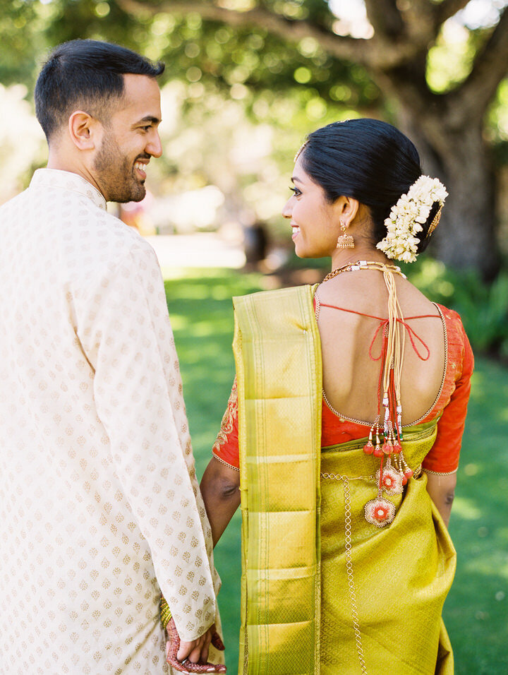 bride and groom portrait at holman ranch