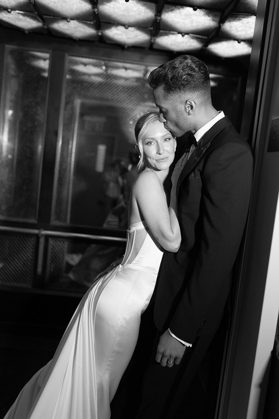 couple in elevator soho grand hotel