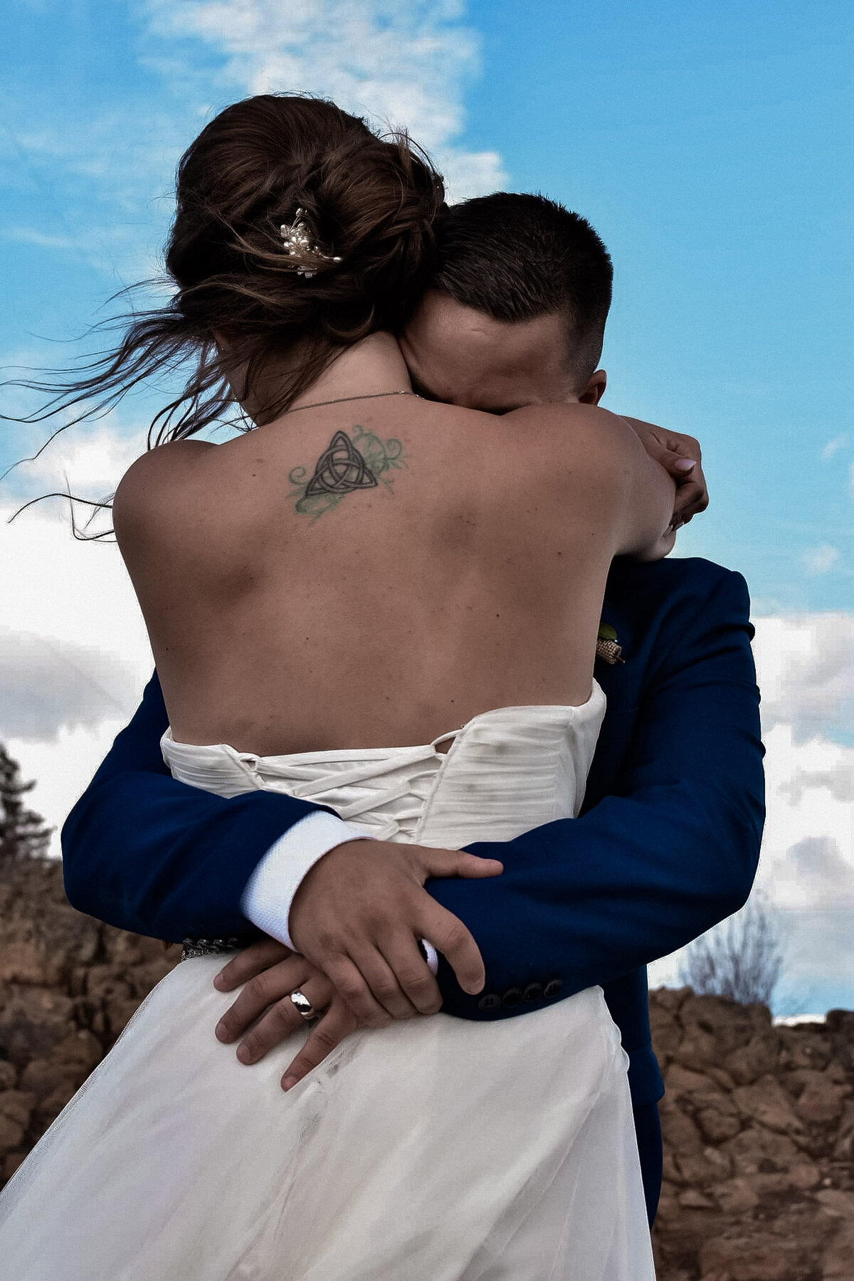 Kelowna wedding couple portrait by Up To You Photography