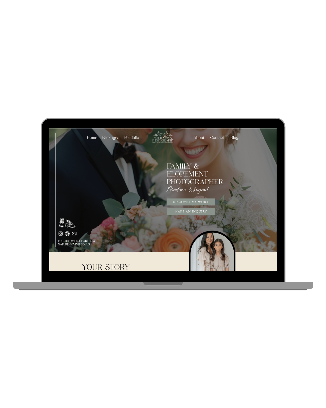 website template wild vows