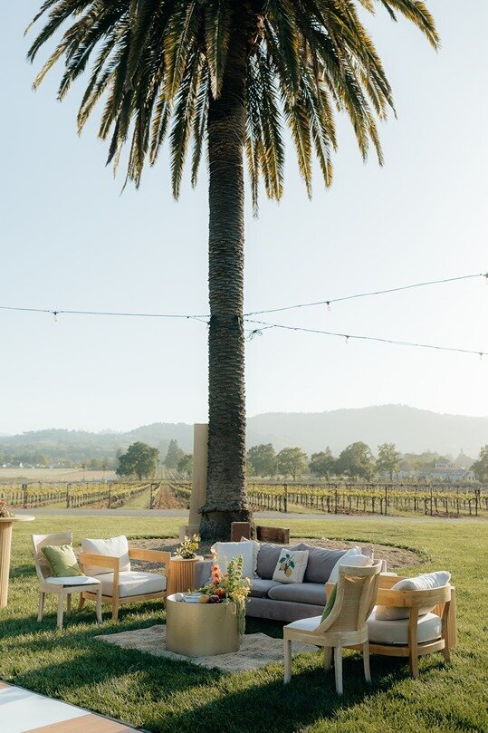 Chateau St. Jean Sonoma Wedding Cocktail hour with Rachel C Photography22