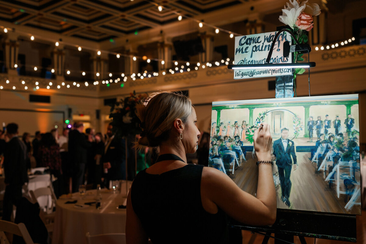 wedding painter at pittsburgh wedding