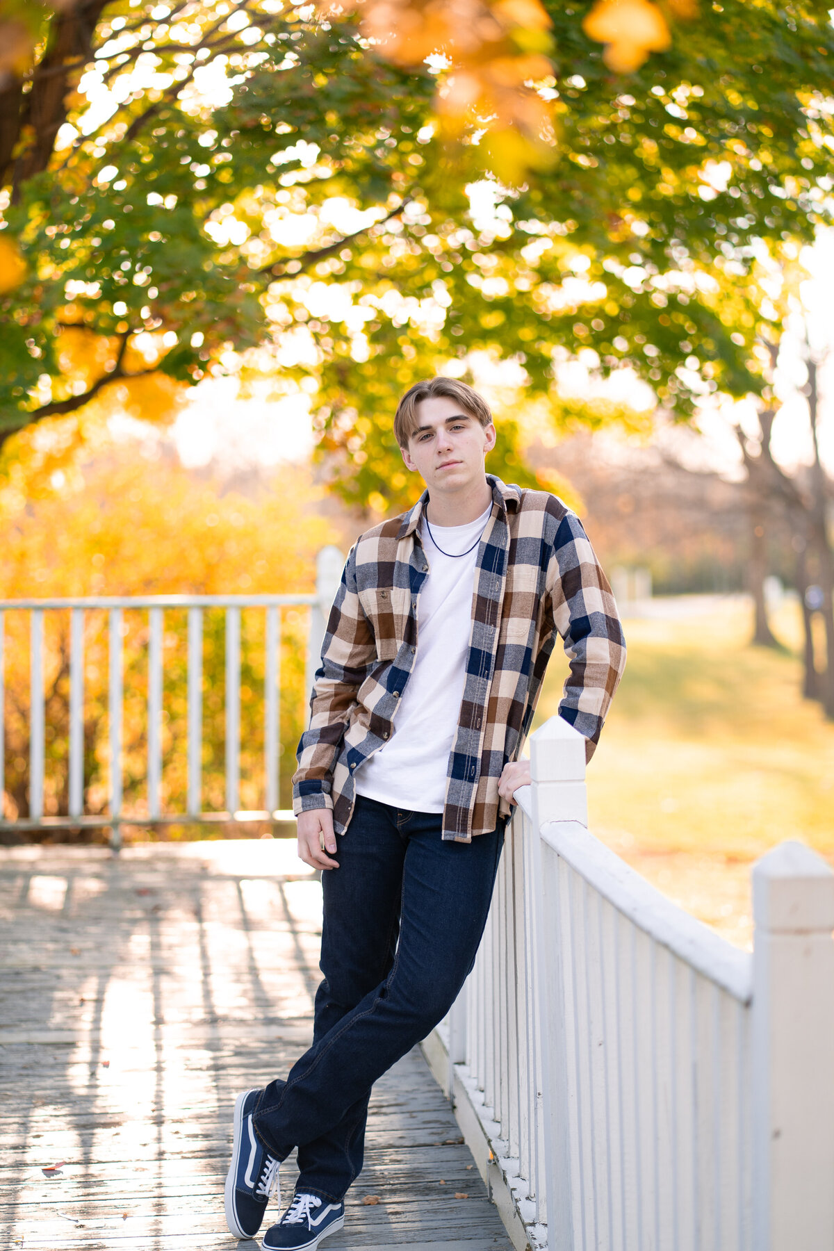 Northville Michigan Senior Session fall 