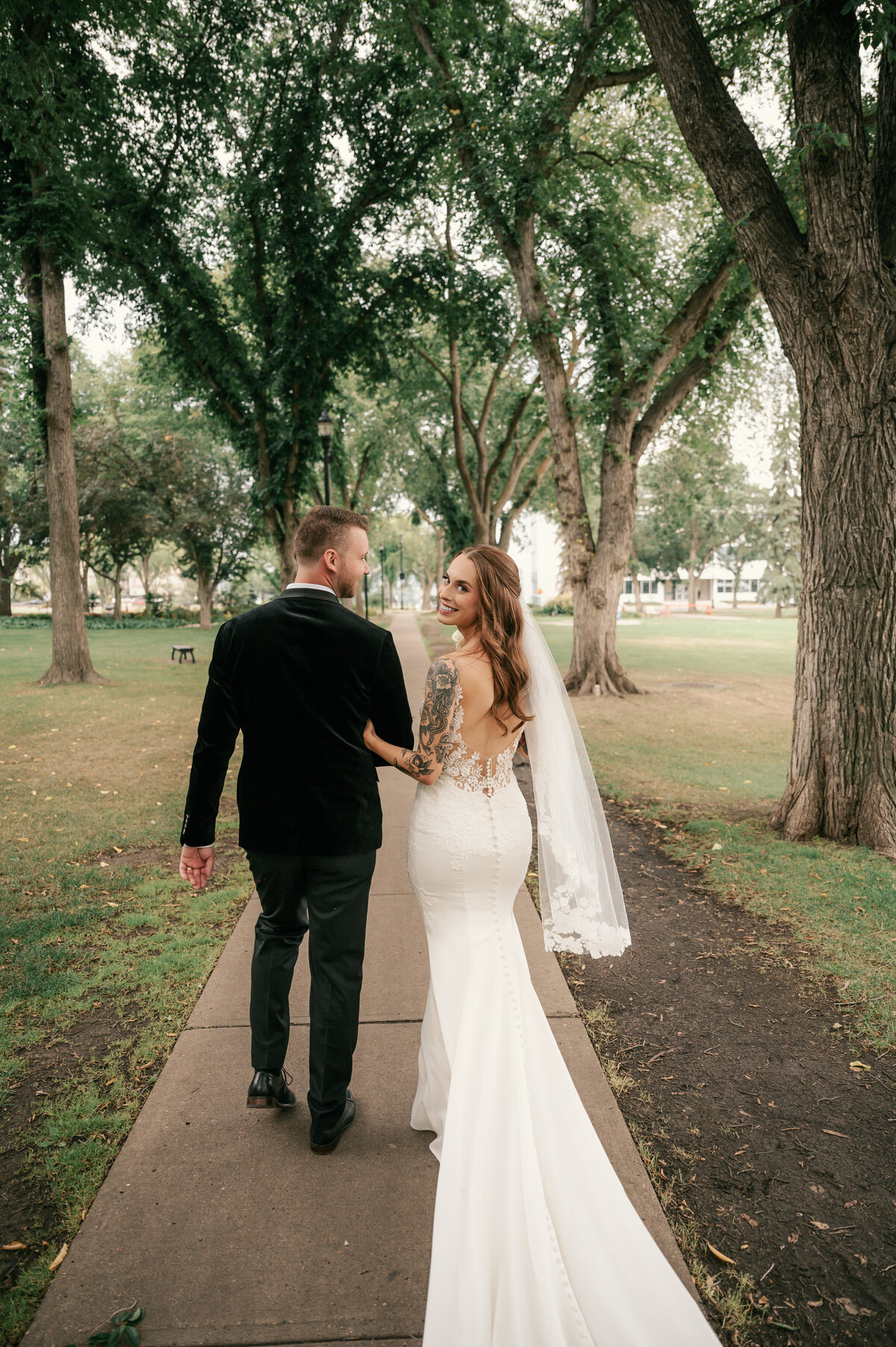Alberta forest wedding, intimate wedding Fox Creek