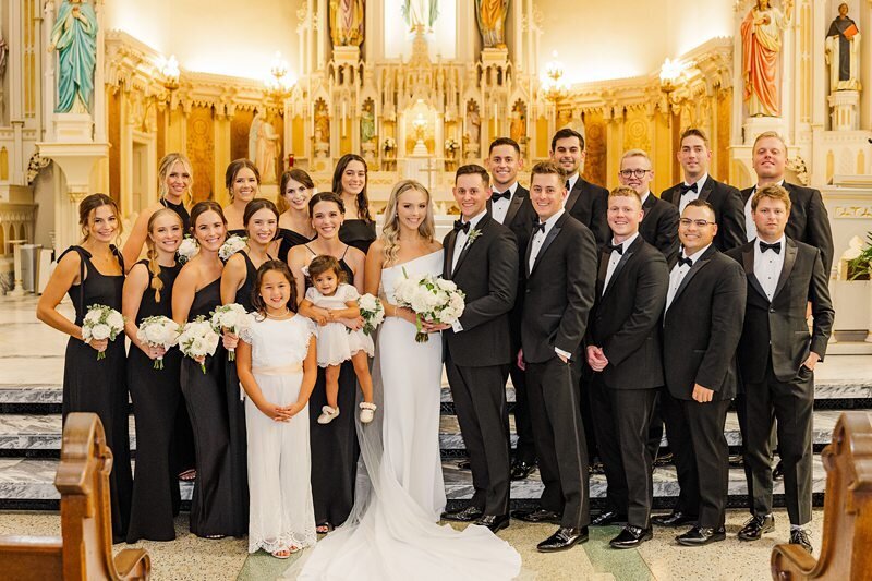 Wedding Ceremony at St. Mary’s in Evansville142