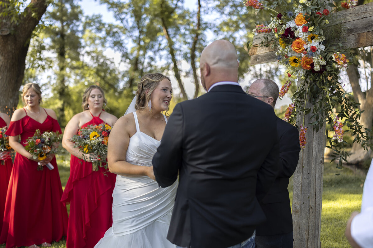 Couple dancing their first dance