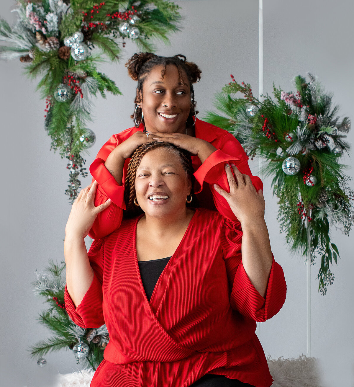 Intimate In-Home Holiday Portrait | Atlanta Family Photographer