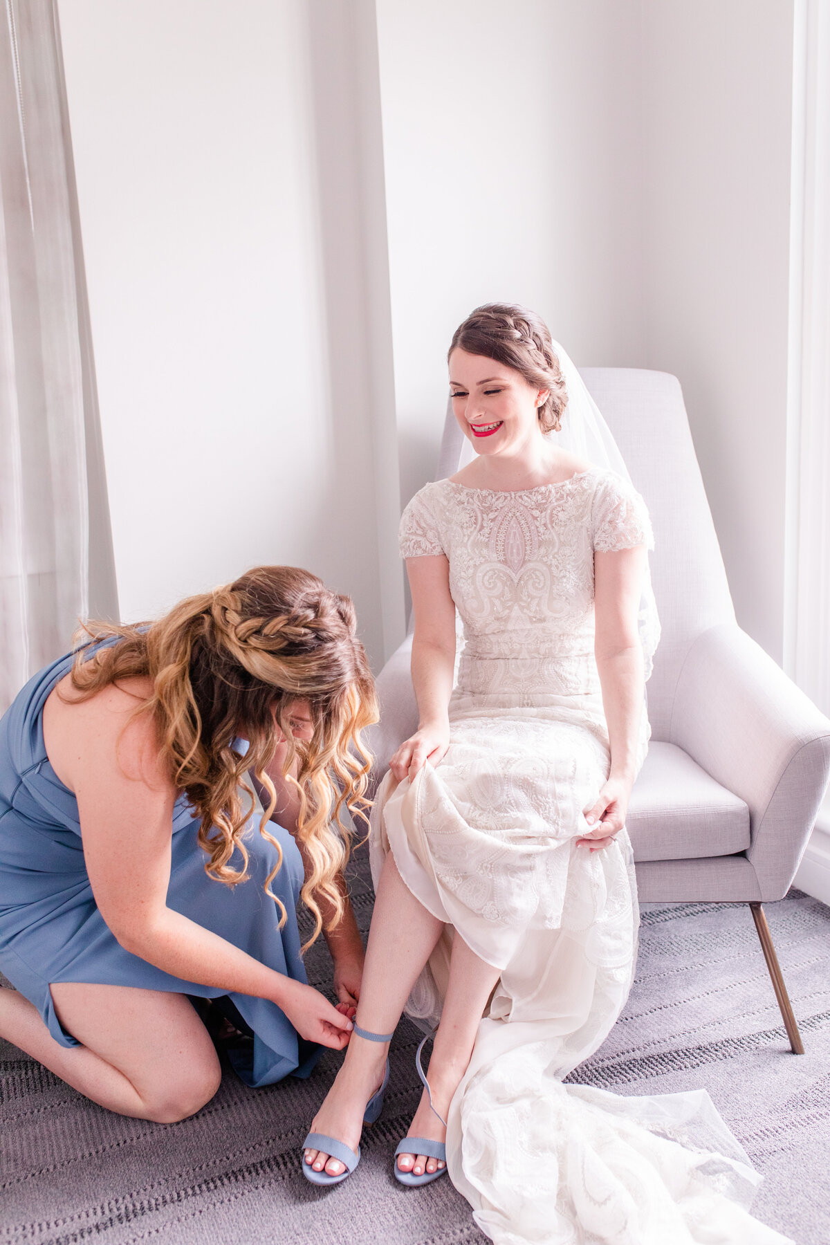 A couple at their Catholic wedding in Washington D.C. by Jennifer Marie Studios, best Atlanta wedding photographer.