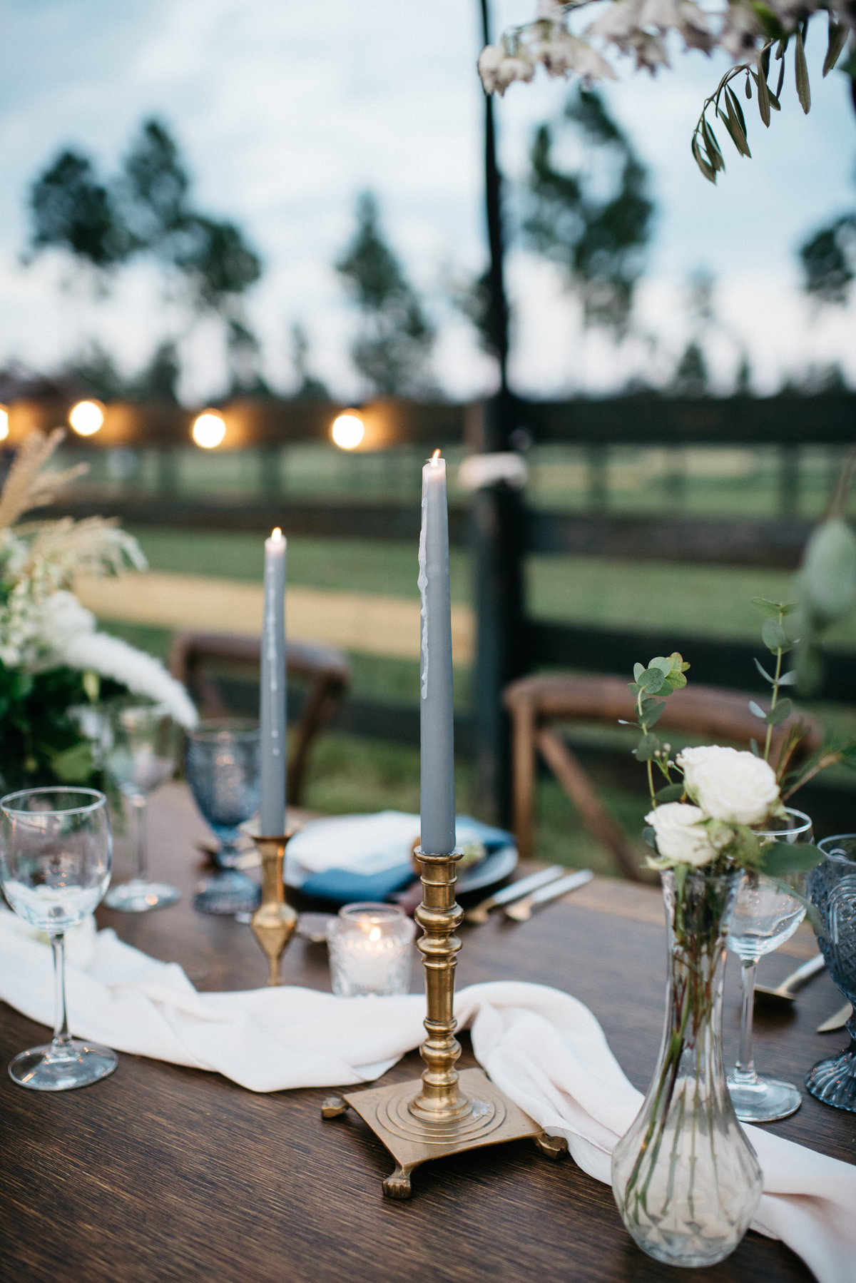 Table at Wedding at Stable View in Aiken SC