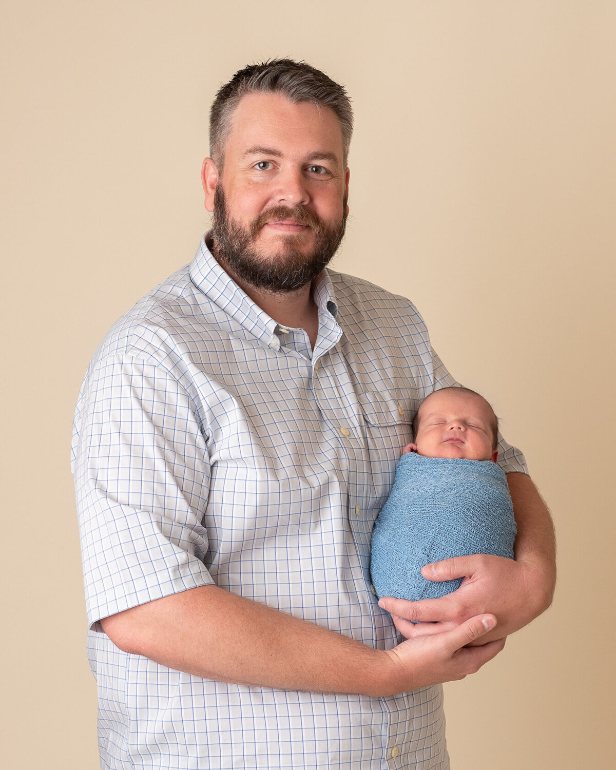 Newborn and Dad Photography in Houston