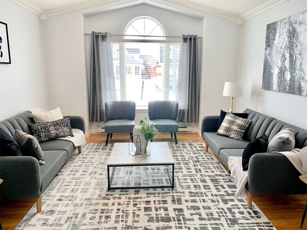 The Callahan Collective - Living Room design AFTER The Callahan Collective