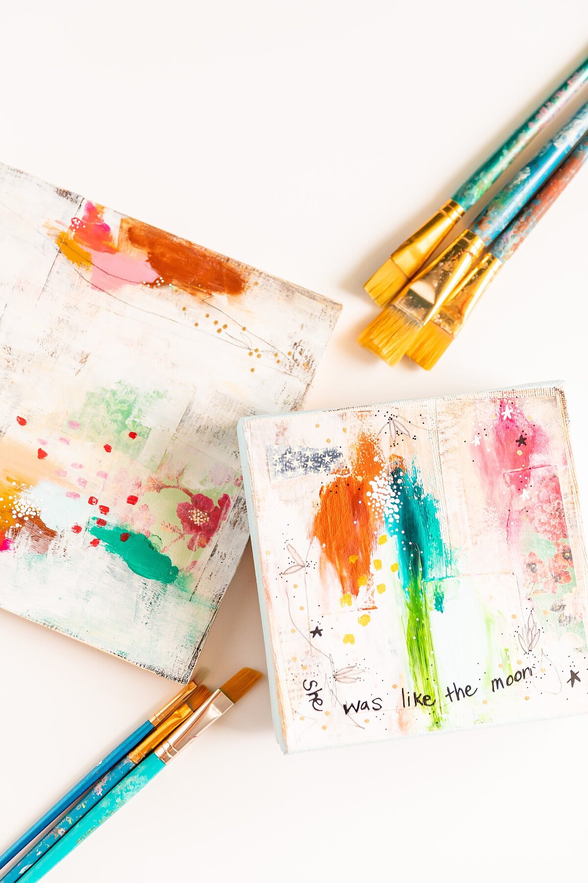 Brand flat-lay images in Charleston showcasing professional products and story-driven aesthetics