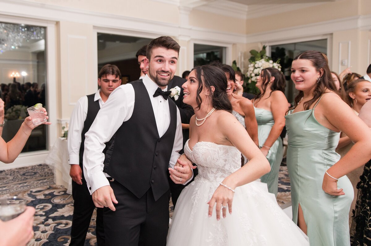 couple dancing excitely