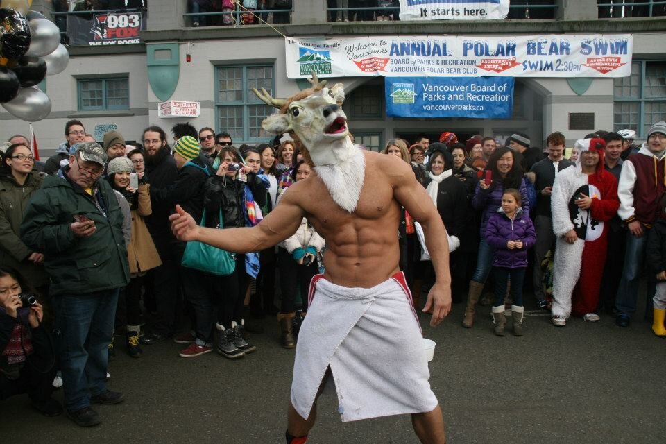 Brent Ray Fraser Mr Deer Polar Bear Swim English Bay 2011_11.2