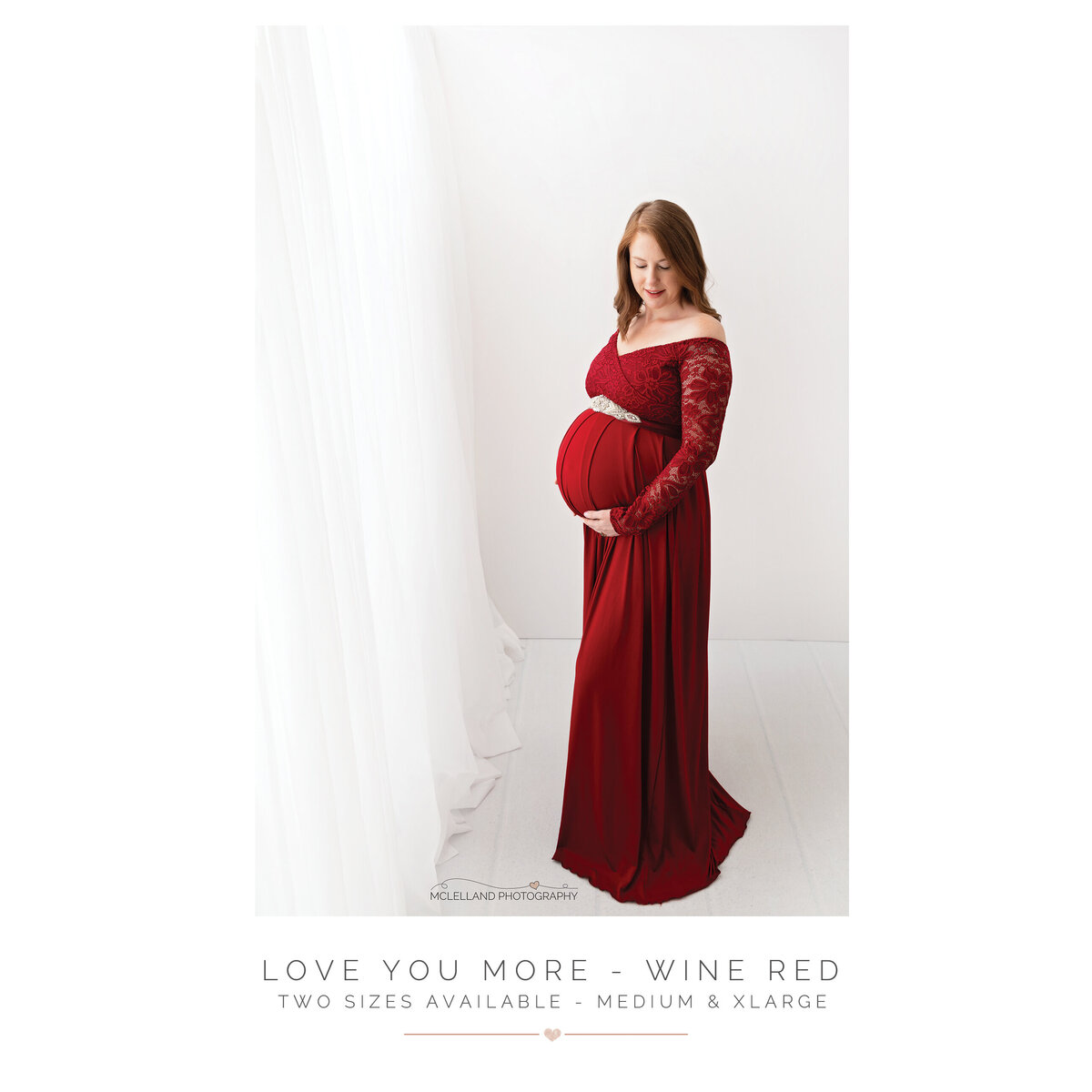 Love You More - Wine Red