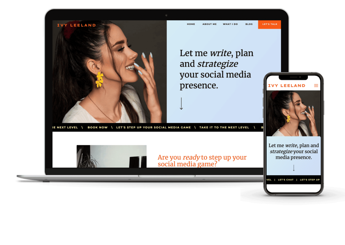 Ivy Leeland Showit Template