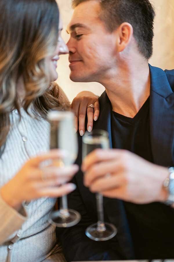 Proposal at NYC Fig and Olive on fifth ave