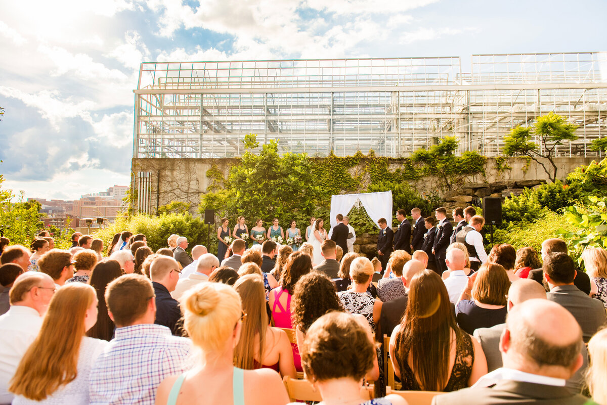wedding ceremony rainforest room phipps conservatory