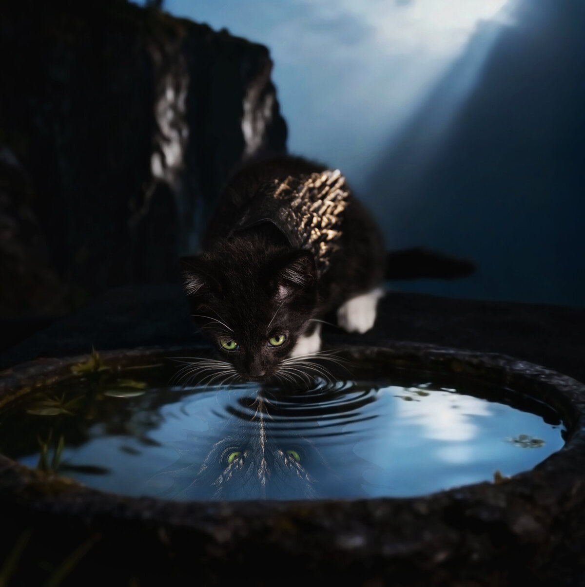 Maryland Fantasy and Fine Art Pet Photography DragonCat3