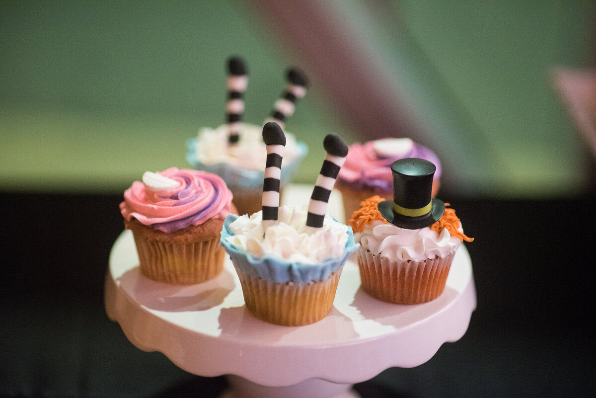 38 - Dali Museum St. Pete Wedding Alice in Wonderland Cupcakes - Tampa Bay Wedding Planner