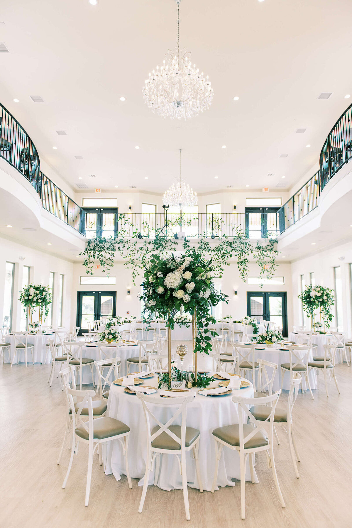 Beautiful reception hall at D'Vine Grace Vineyard wedding