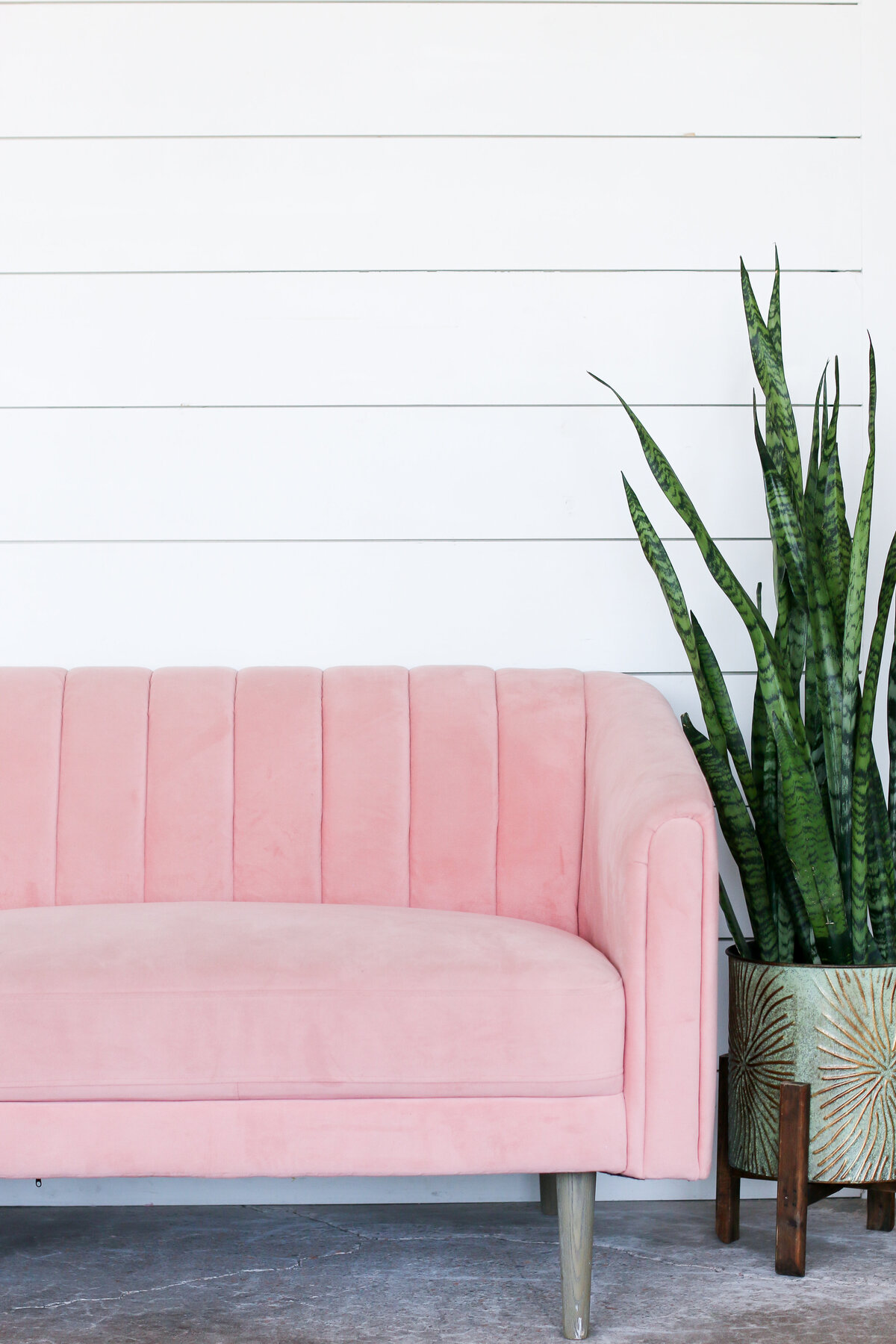 Pink couch office setting - Lifestyle Coaching for Women in Denver, Co - Elle Banks Coaching