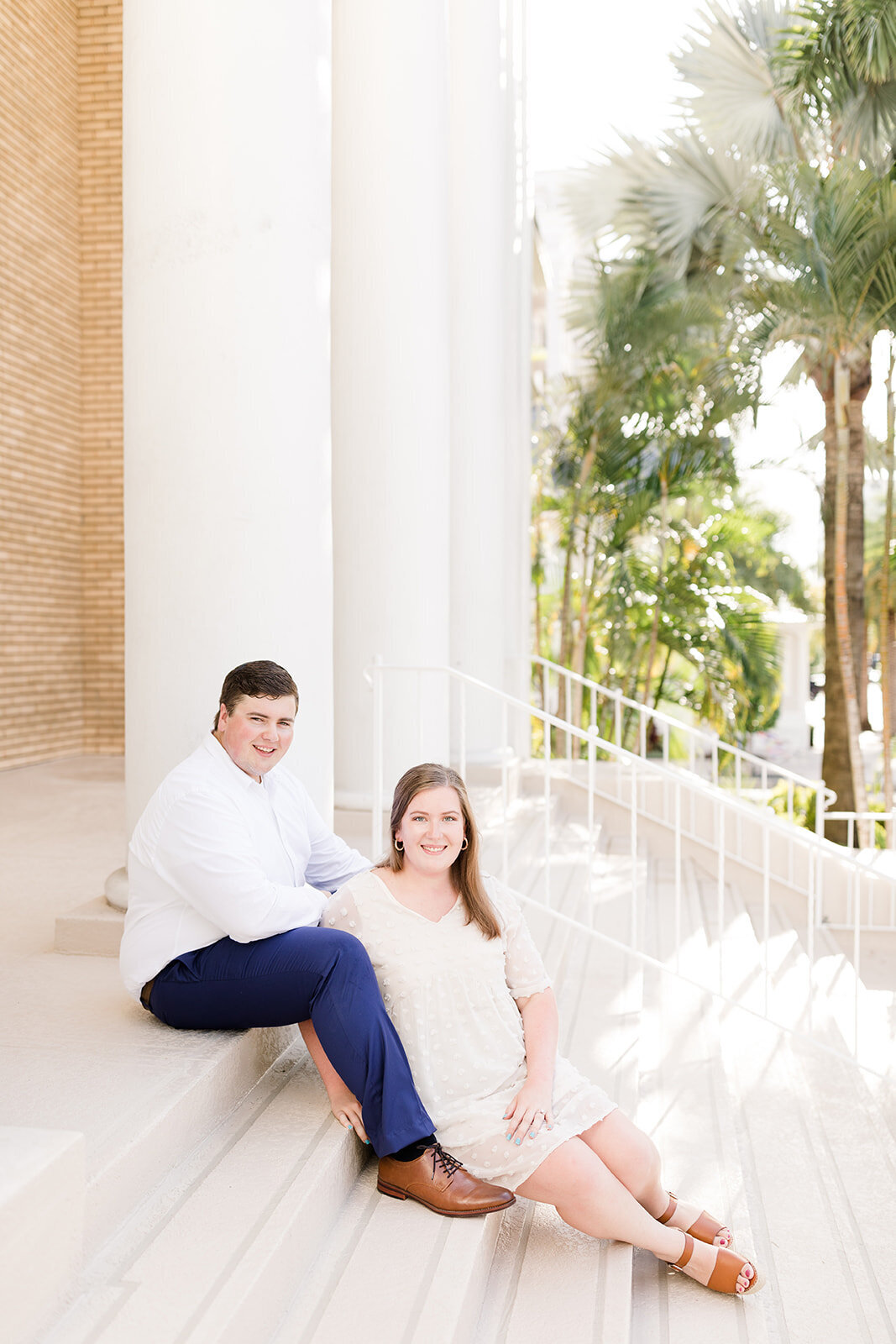 Engagement portrait of couple in Tampa, Florida