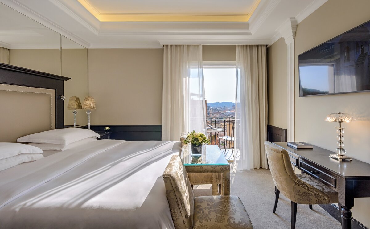 Waterstone - Hassler Collection - Hotel Hassler -Rome - Luxury Boutique Hotel - Gran Deluxe Double room 0028_ OTT 2022 _T