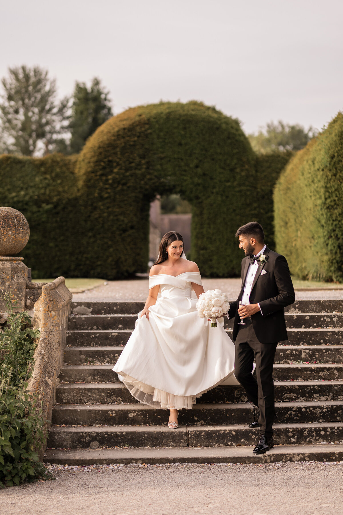 Couple portraits at Tortworth Court, Cotswold wedding venue