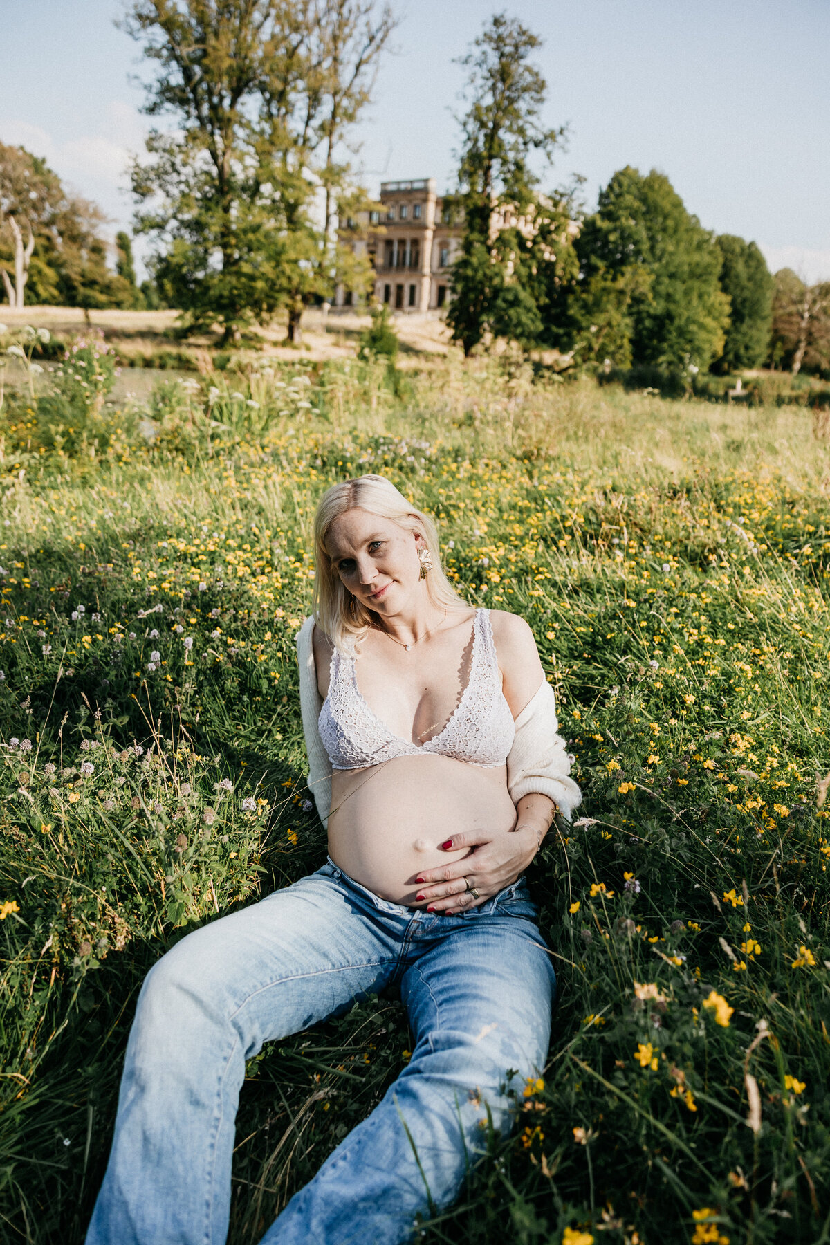 natuur shoot zwanger