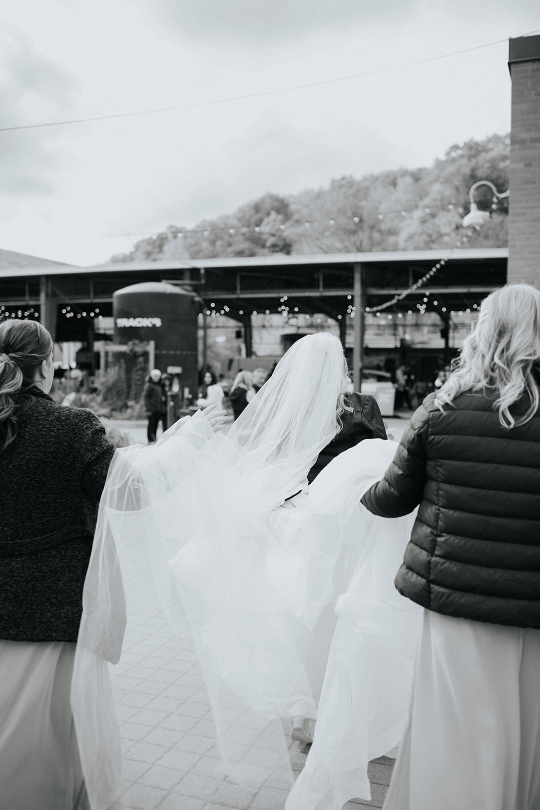 bride and her maids