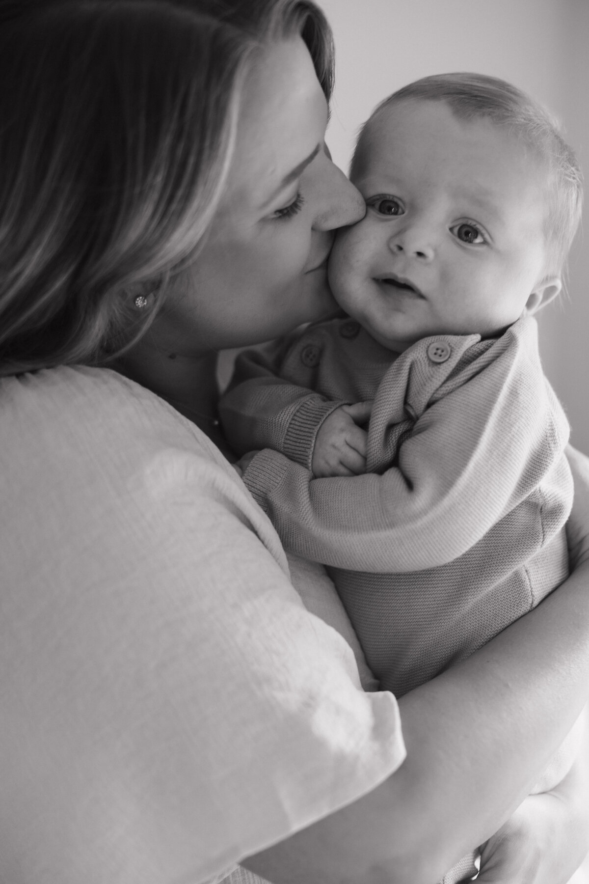 Black and white Indianapolis newborn photography detail