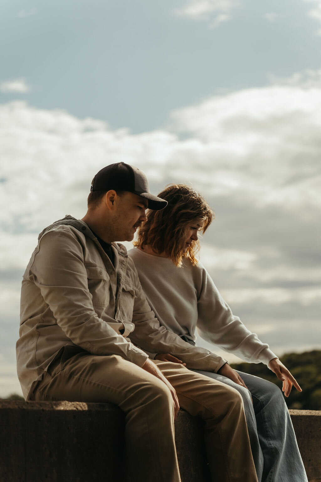 Central Maine Candid Engagement Photographer