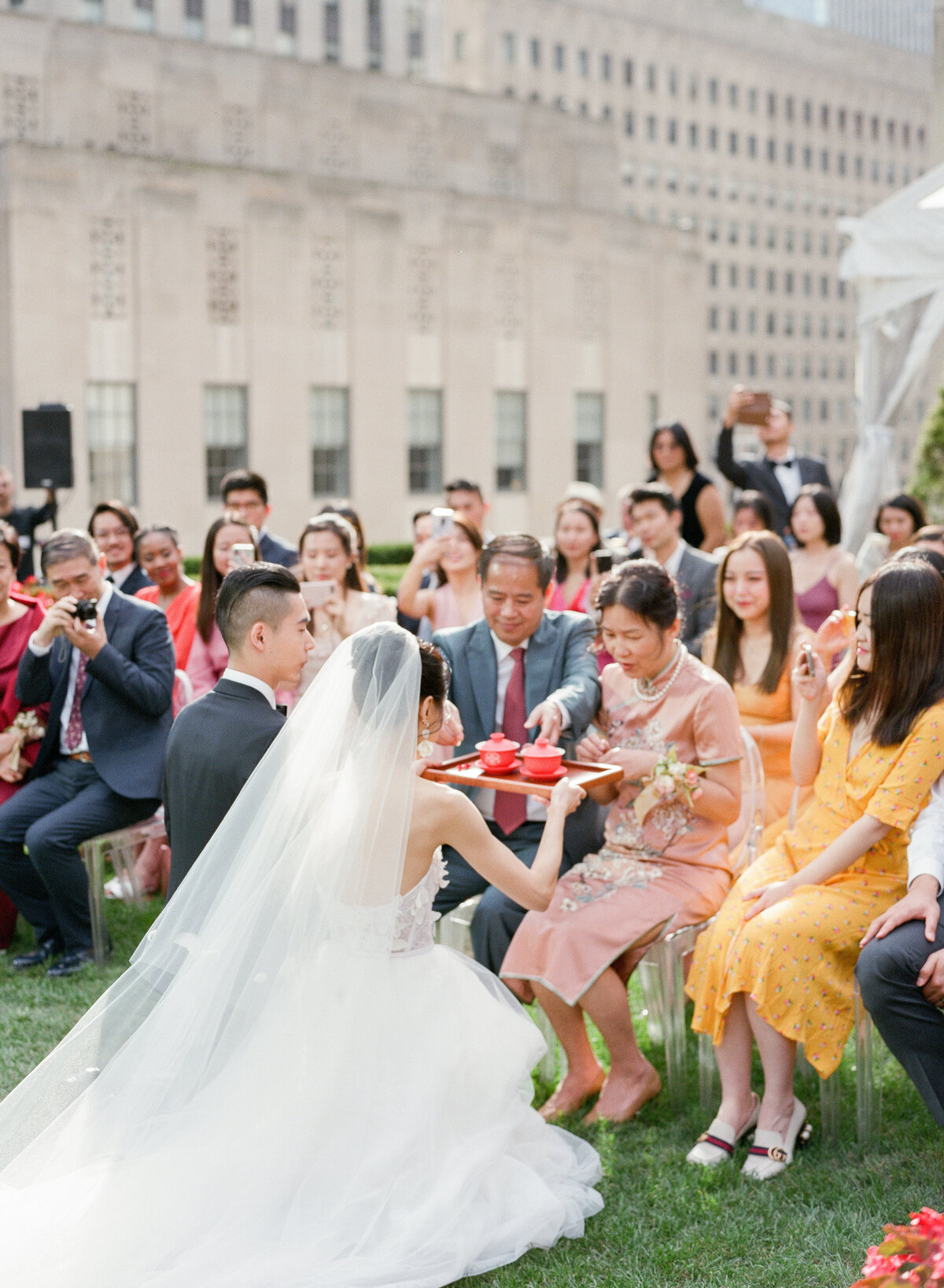 Chinese tea ceremony at New York wedding