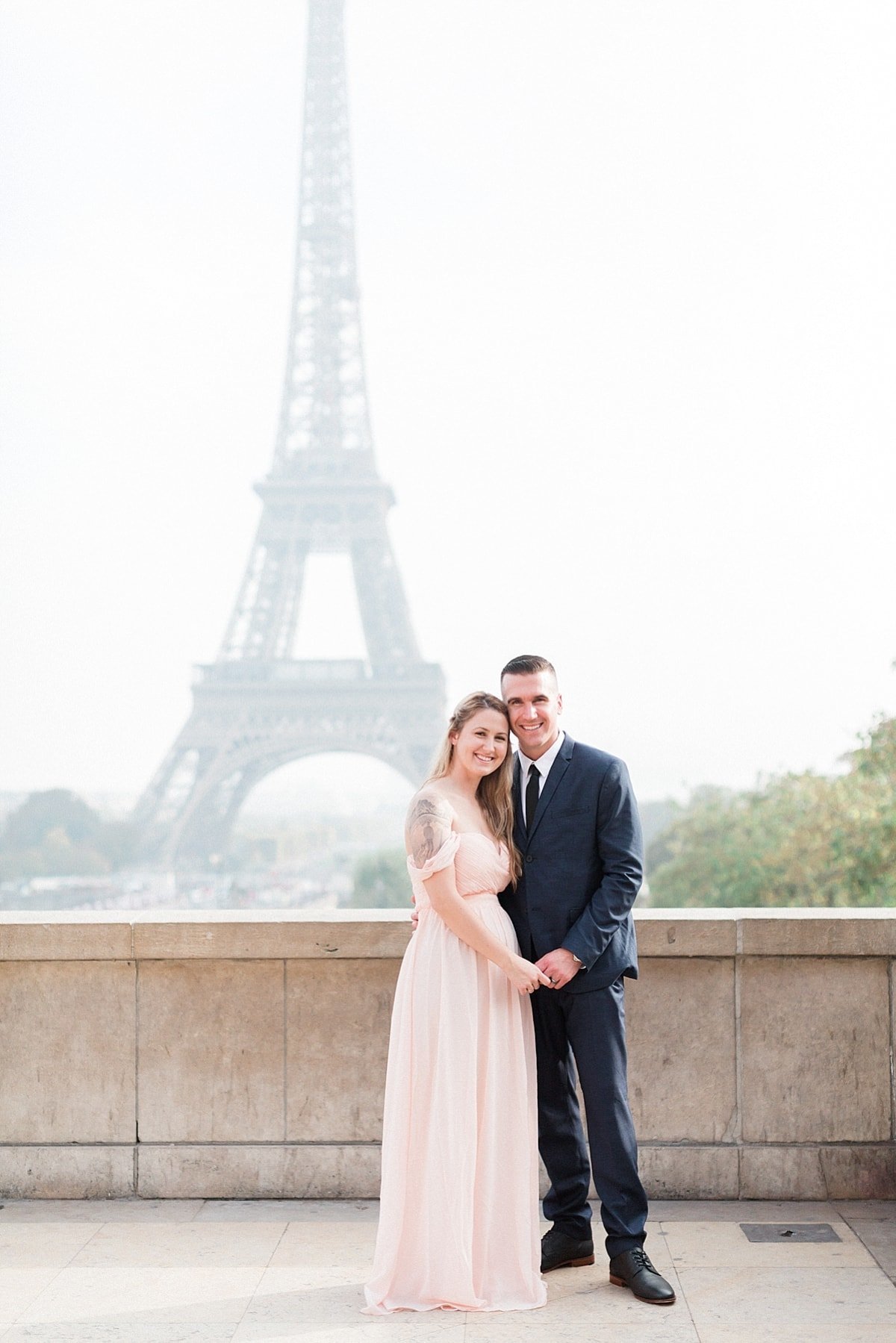 Paris, France anniversary session photographed at the Eiffel Tower by France Destination Wedding Photographer, Alicia Yarrish Photography