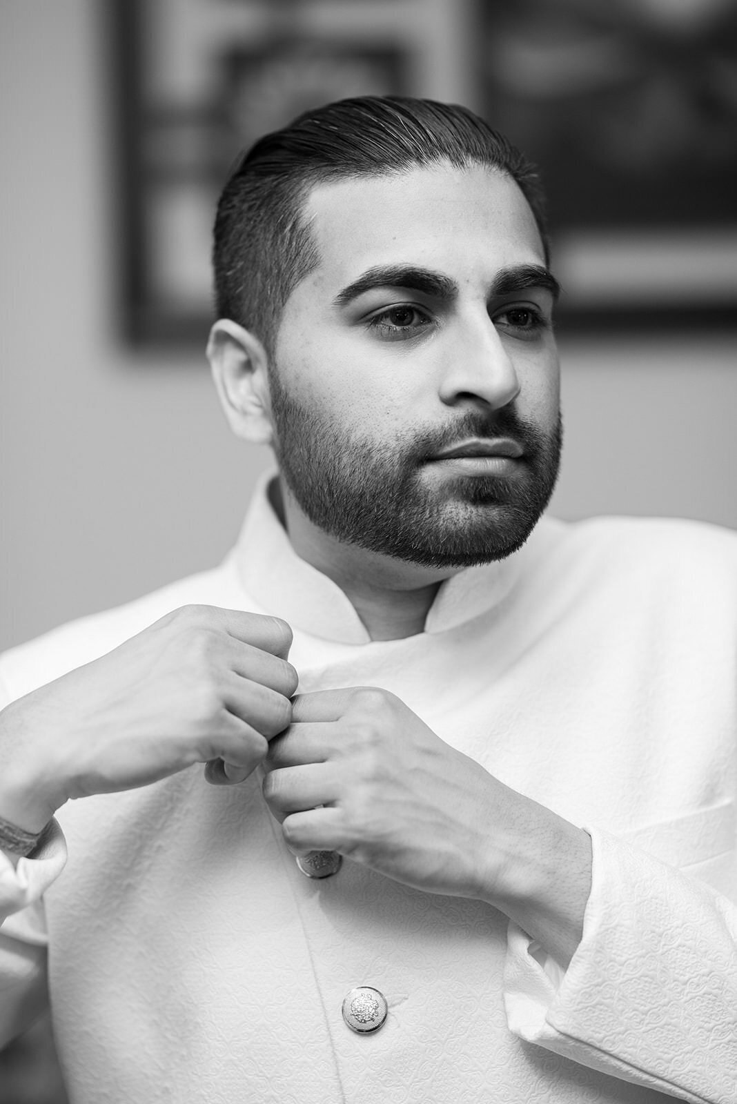 Indian groom portrait