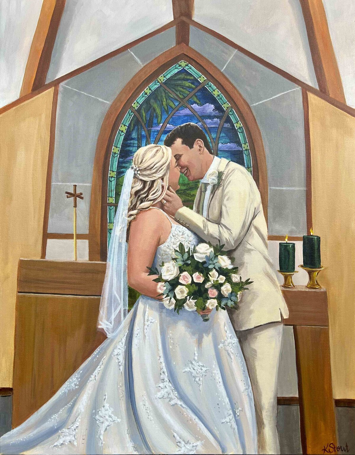 Cannon Falls Minnesota Live Wedding Painting