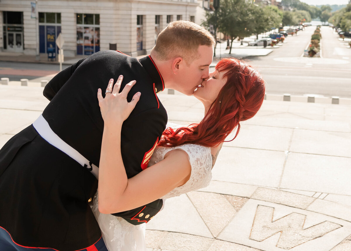 Marine and bride married in harrisburg at capital building