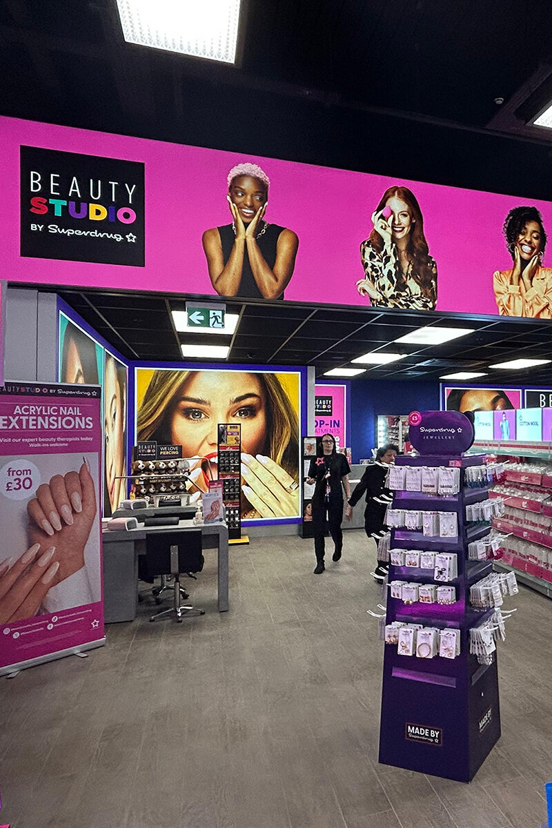 ellis-signs-superdrug-internal-illuminated-signage-meadowhall