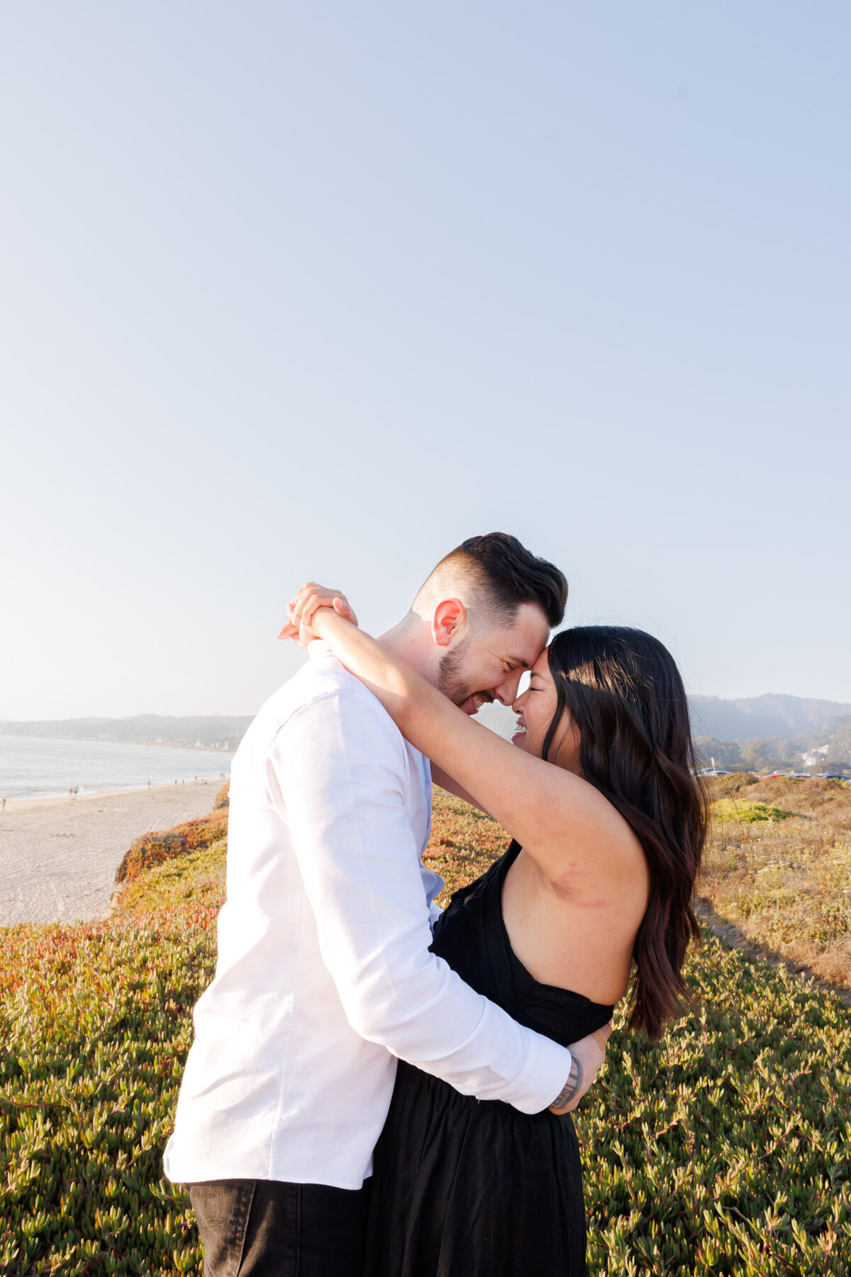 Kyle Woolum + Stephanie-Proposal Engagement-Half Moon Bay-Dunes Beach-San Francisco Wedding Photographer-San Francisco Photographer-Half Moon Bay Photographer-Emily Pillon Photography-S-092323-30