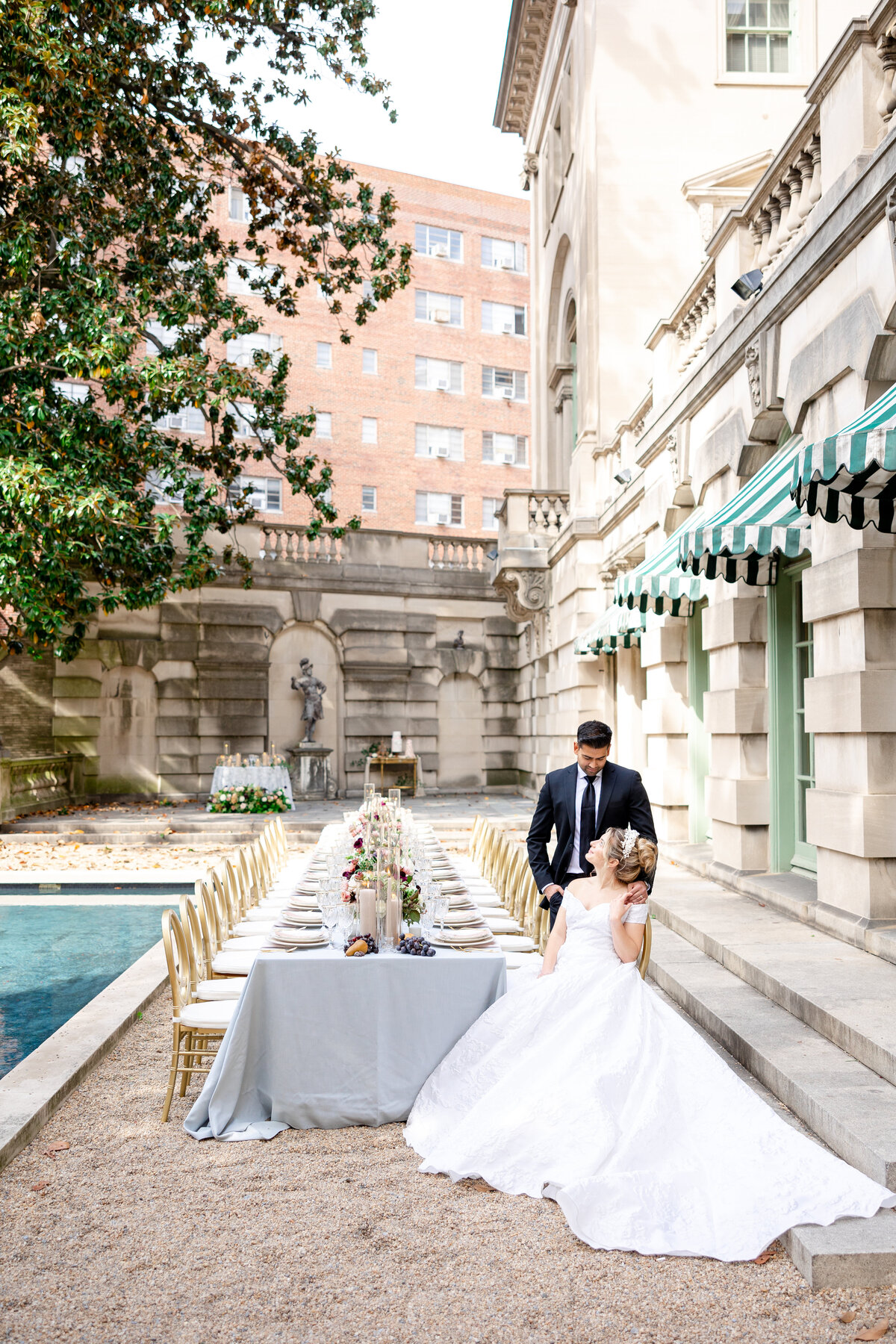 Larz Anderson House Wedding Luxury DC Wedding Day  - Haley Day Photo H+R-149