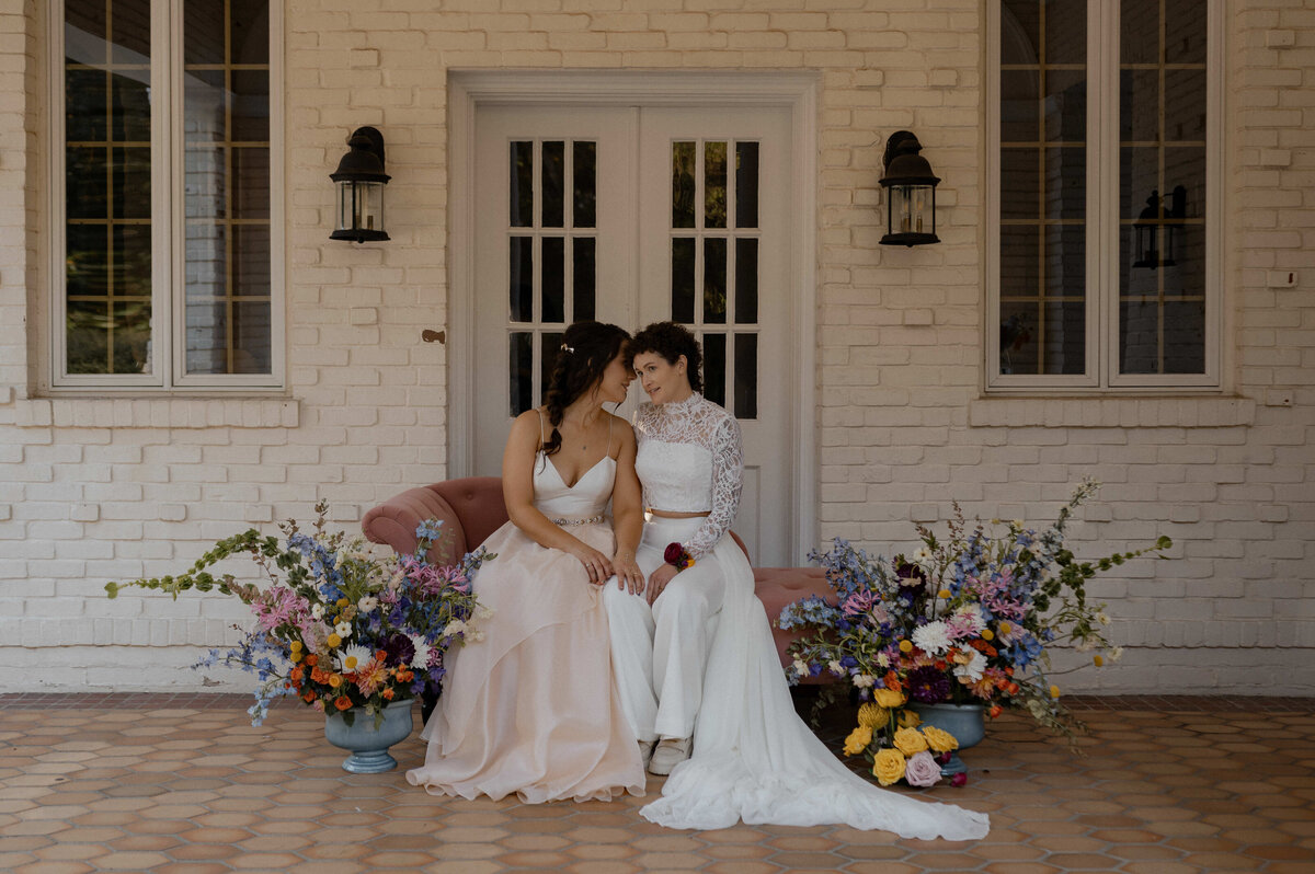Asheville Elopement Session with dogs