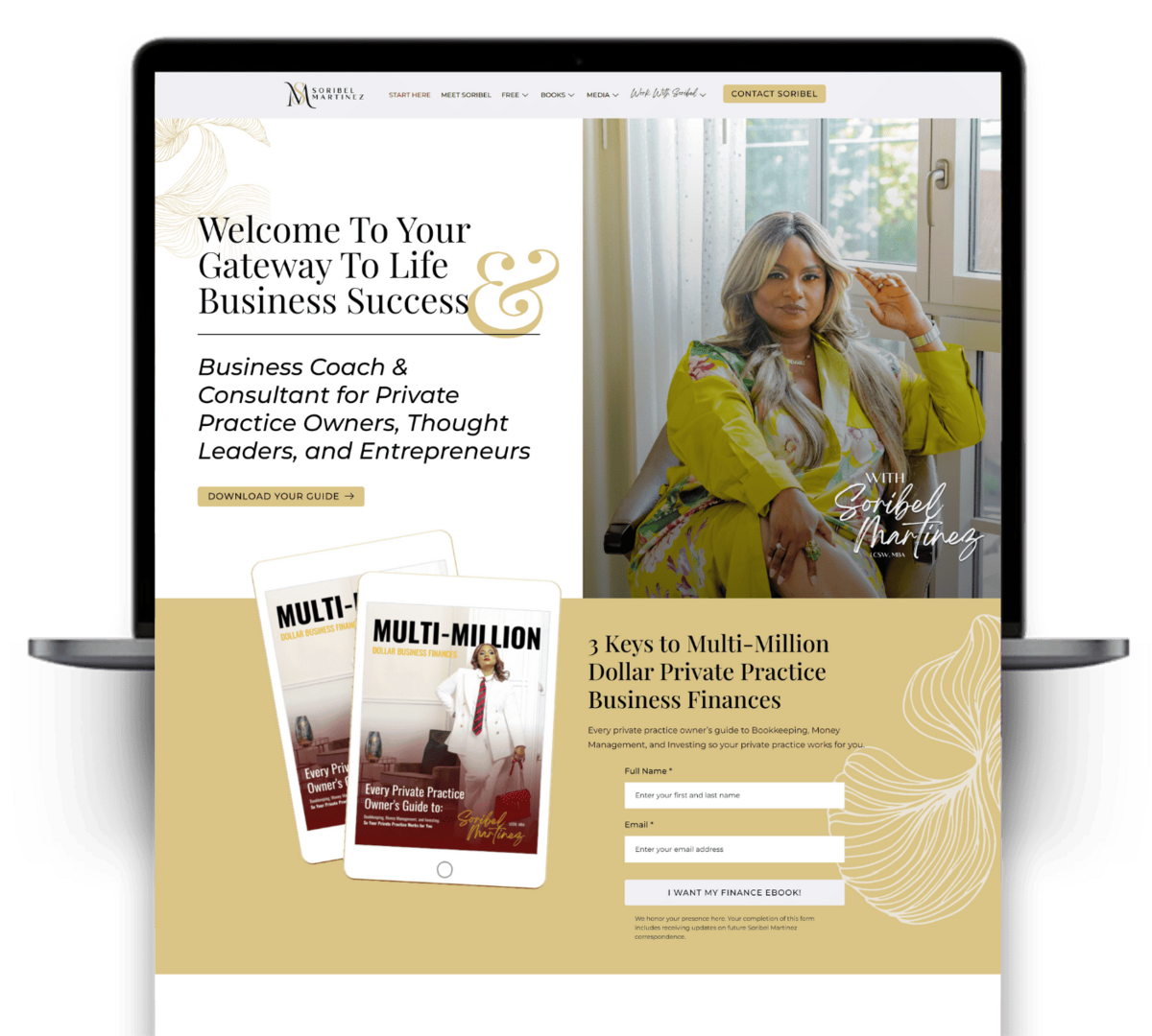 Brand & Website Design for Soribel Martinez