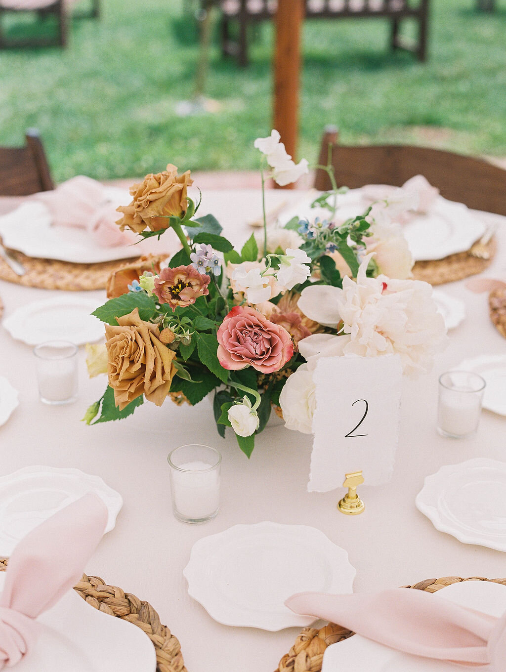 Kate Campbell Floral Summer Tented Wedding at Brittland Estate by Ashley Boyan Photography-30