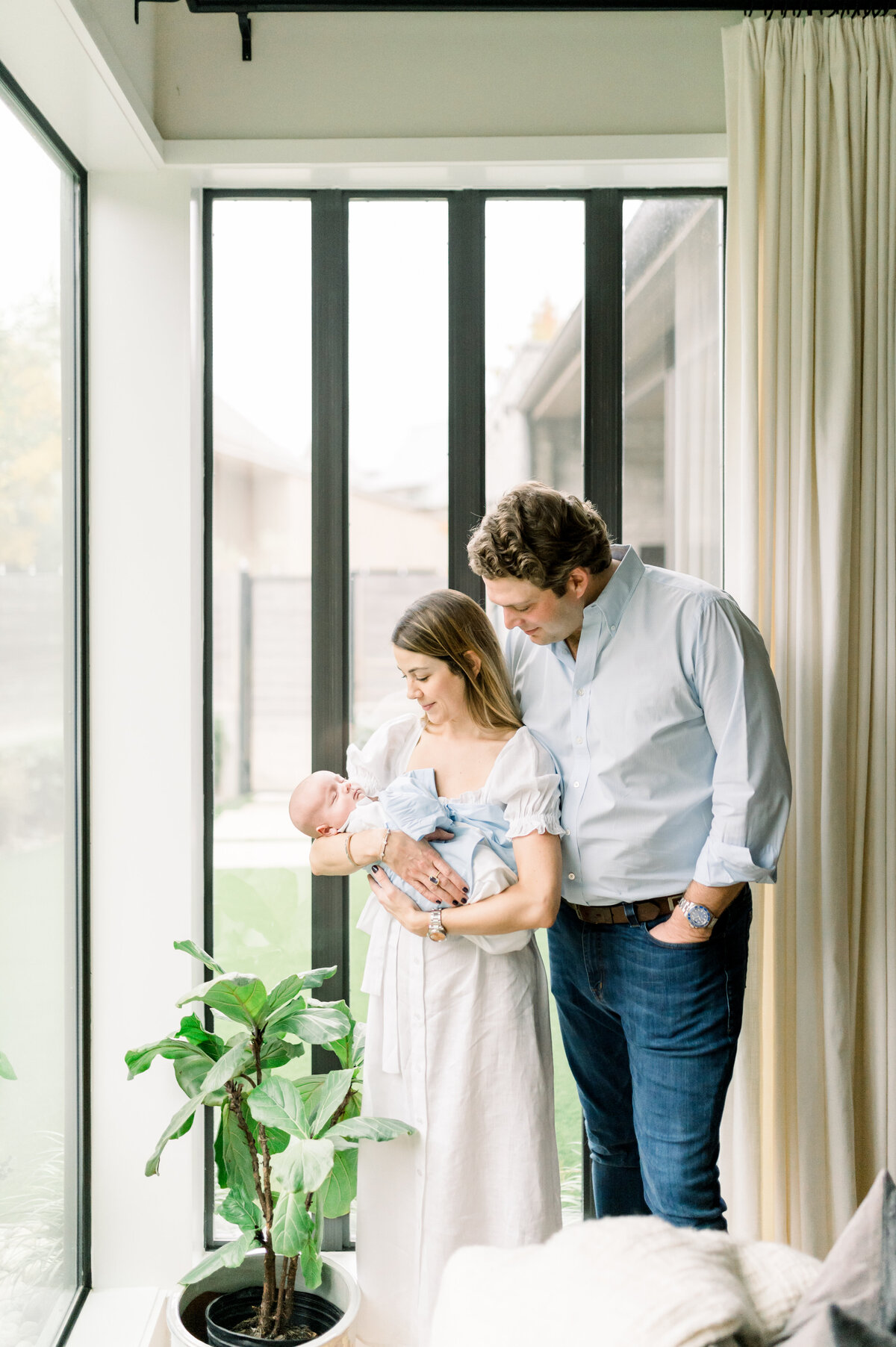 dallas in home newborn portraits